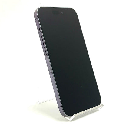 【全額返金保証】【最速発送】Apple iPhone iPhone 14 Pro 128GB ディープパープル au SIMフリー 白ロム 動作確認済 77%