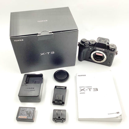 【全額返金保証】【最速発送】FUJIFILM デジタル一眼 X-T3 ボディ ブラック 動作確認済