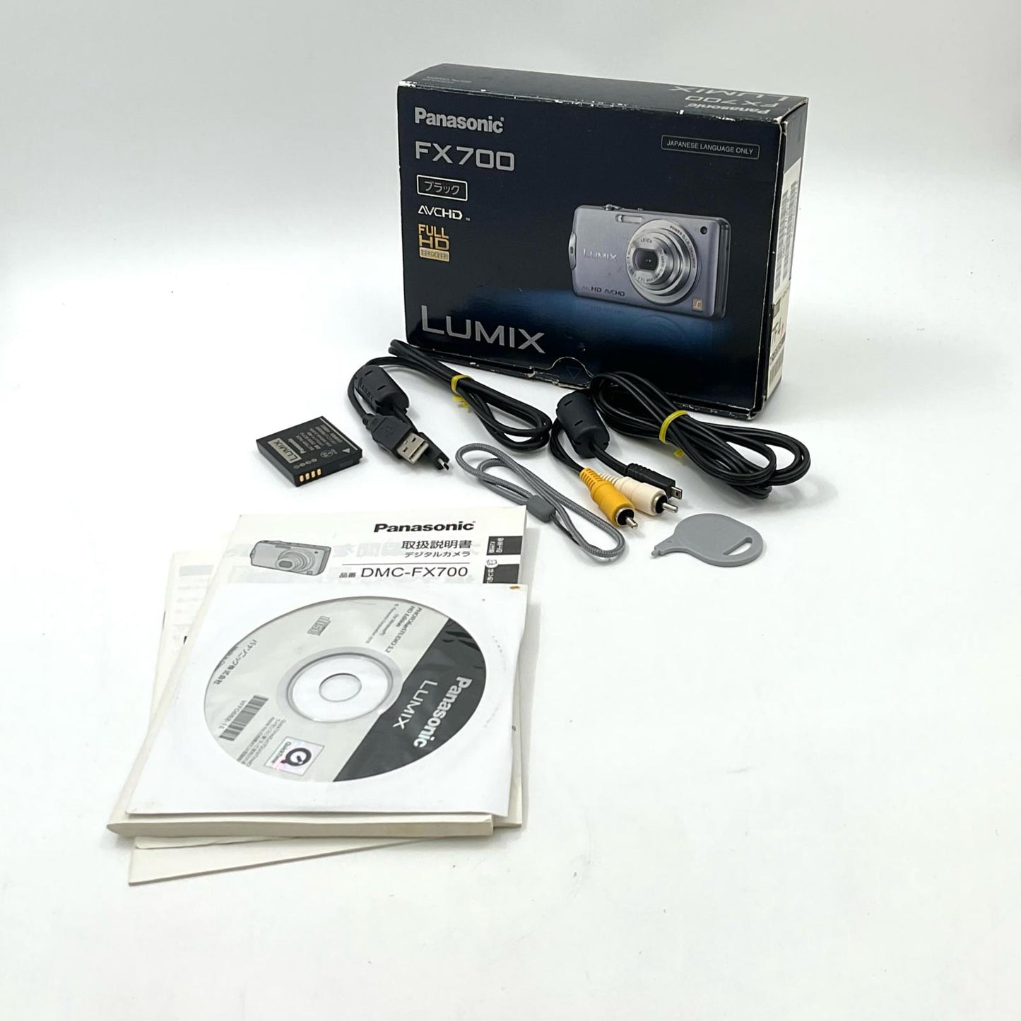 【全額返金保証】【最速発送】Panasonic コンパクトデジタルカメラ Panasonic FX700 ブラック 動作確認済