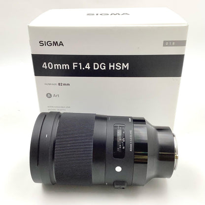 【全額返金保証】【最速発送】SIGMA 40mm F1.4 DG HSM [ソニーE用] 動作確認済