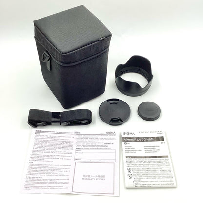 【全額返金保証】【最速発送】SIGMA 40mm F1.4 DG HSM [ソニーE用] 動作確認済