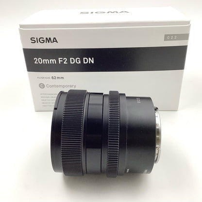 【全額返金保証】【最速発送】SIGMA 20mm F2 DG DN [ソニーE用] 美品 動作確認済