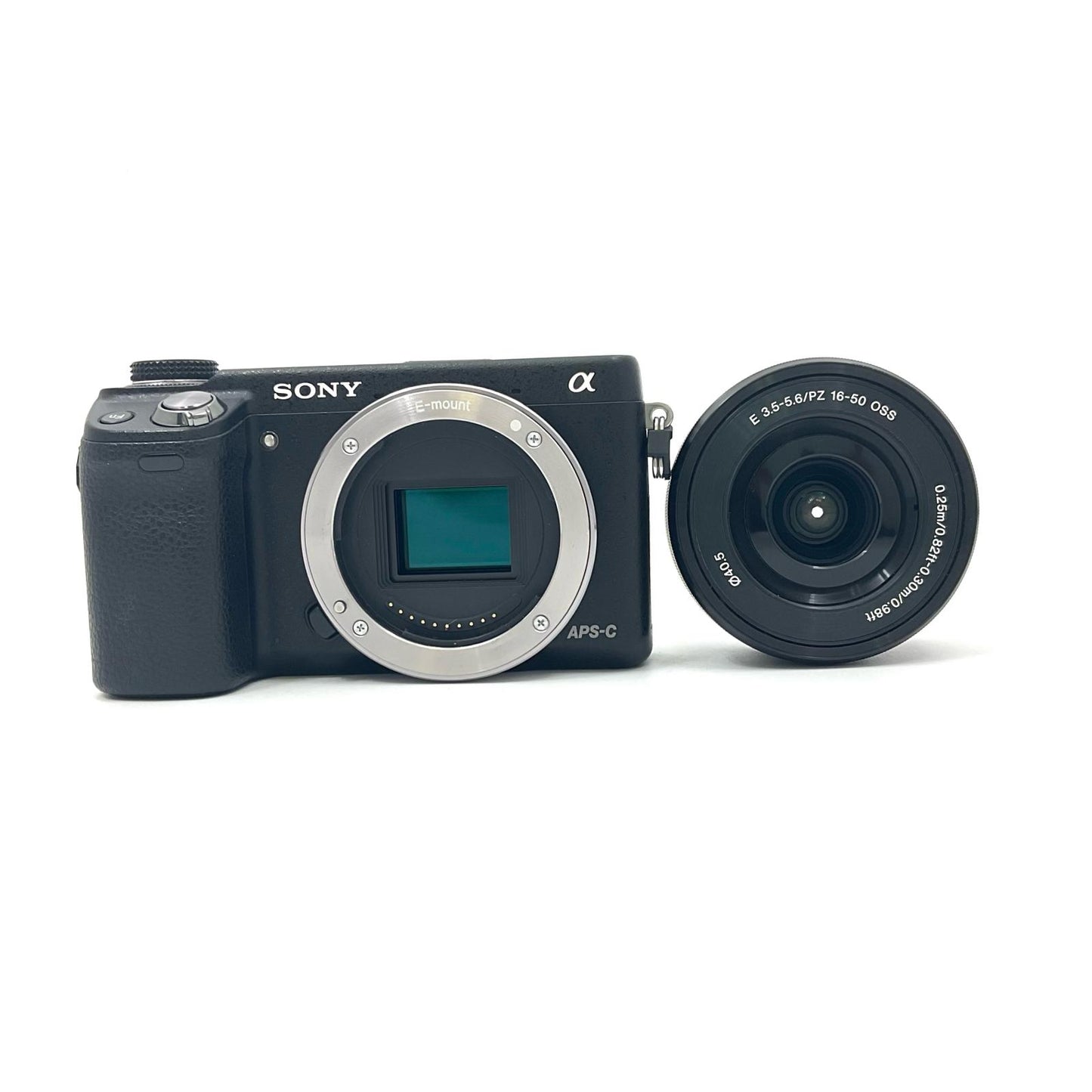 【全額返金保証】【最速発送】Sony デジタル一眼 α NEX-6L パワーズームレンズキット ブラック 動作確認済