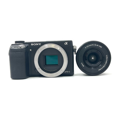 【全額返金保証】【最速発送】Sony デジタル一眼 α NEX-6L パワーズームレンズキット ブラック 動作確認済