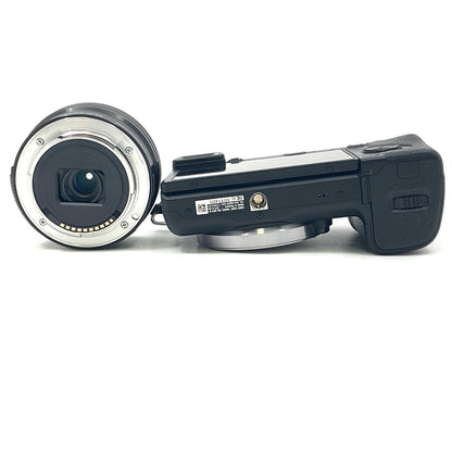 【全額返金保証】【最速発送】Sony デジタル一眼 α NEX-6L パワーズームレンズキット ブラック 動作確認済