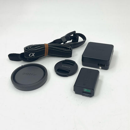 【全額返金保証】【最速発送】Sony デジタル一眼 α NEX-6L パワーズームレンズキット ブラック 動作確認済