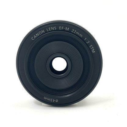 【全額返金保証】【最速発送】Canon EF-M22mm F2 STM 美品 動作確認済