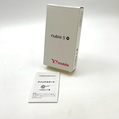 【全額返金保証】【最速発送】 nubia S 5G A403ZT ワイモバイル 128GB ブラック Softbank SIMフリー A403ZT 白ロム 美品 動作確認済