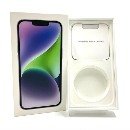 【全額返金保証】【最速発送】Apple iPhone iPhone 14 128GB パープル SIMフリー 白ロム 動作確認済 80%