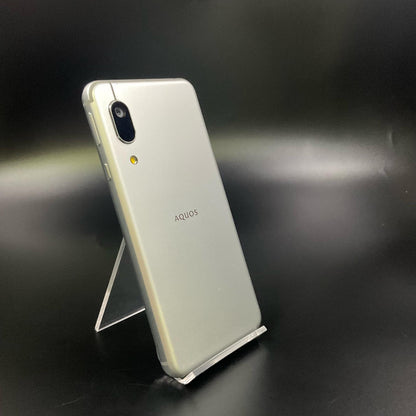 【全額返金保証】【最速発送】SHARP AQUOS sense3 basic 32GB シルバー Softbank 907SH 白ロム 動作確認済