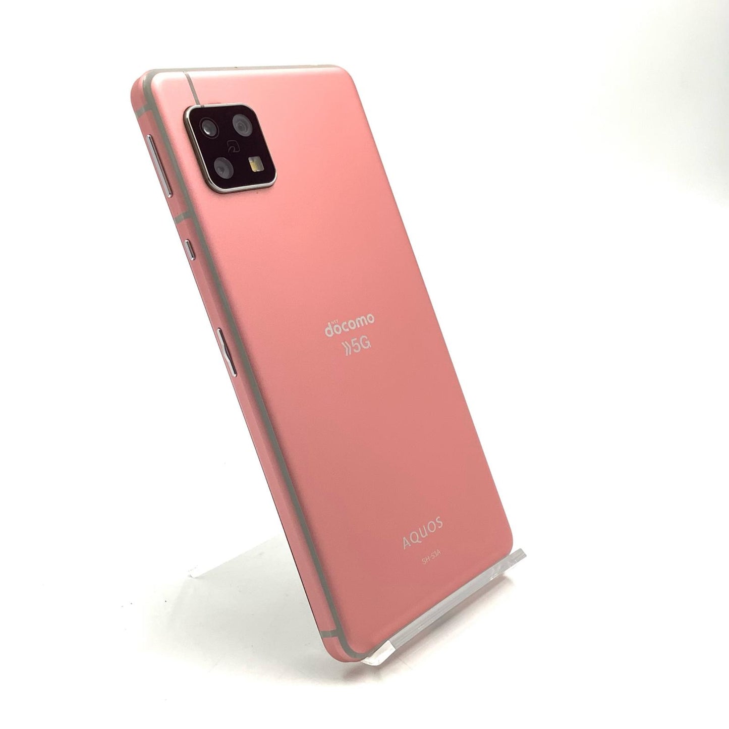 【全額返金保証】【最速発送】SHARP AQUOS Sense5G 64GB コーラルレッド docomo SIMフリー SH-53A 白ロム 動作確認済