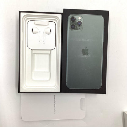【全額返金保証】【最速発送】Apple iPhone iPhone 11 Pro Max 64GB ミッドナイトグリーン Softbank SIMフリー 白ロム 動作確認済 83%