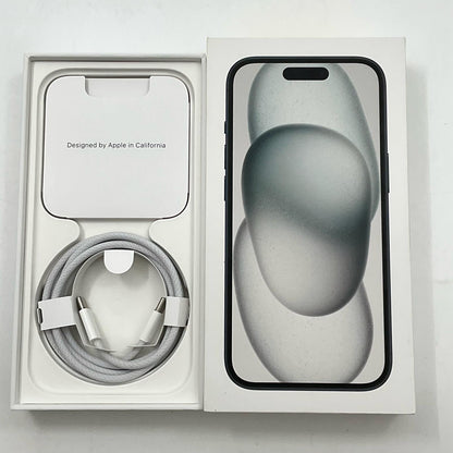 【全額返金保証】【最速発送】Apple iPhone iPhone 15 256GB ブラック SIMフリー 白ロム 動作確認済 84%