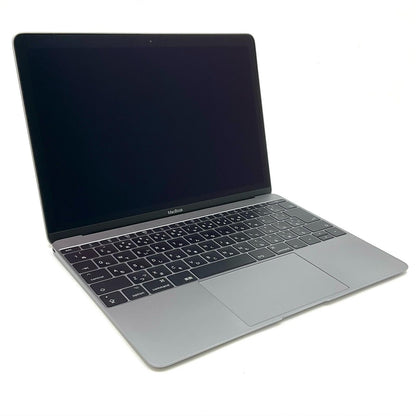 【全額返金保証】【最速発送】Apple MacBook 12インチ 2017 1.2GHz デュアルコア Intel Core m3 8GB SSD 256GB スペースグレイ 動作確認済