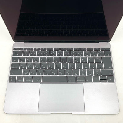 【全額返金保証】【最速発送】Apple MacBook 12インチ 2017 1.2GHz デュアルコア Intel Core m3 8GB SSD 256GB スペースグレイ 動作確認済