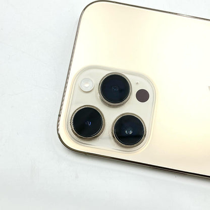 【全額返金保証】【最速発送】Apple iPhone iPhone 14 Pro Max 256GB ゴールド docomo 白ロム 動作確認済 97%
