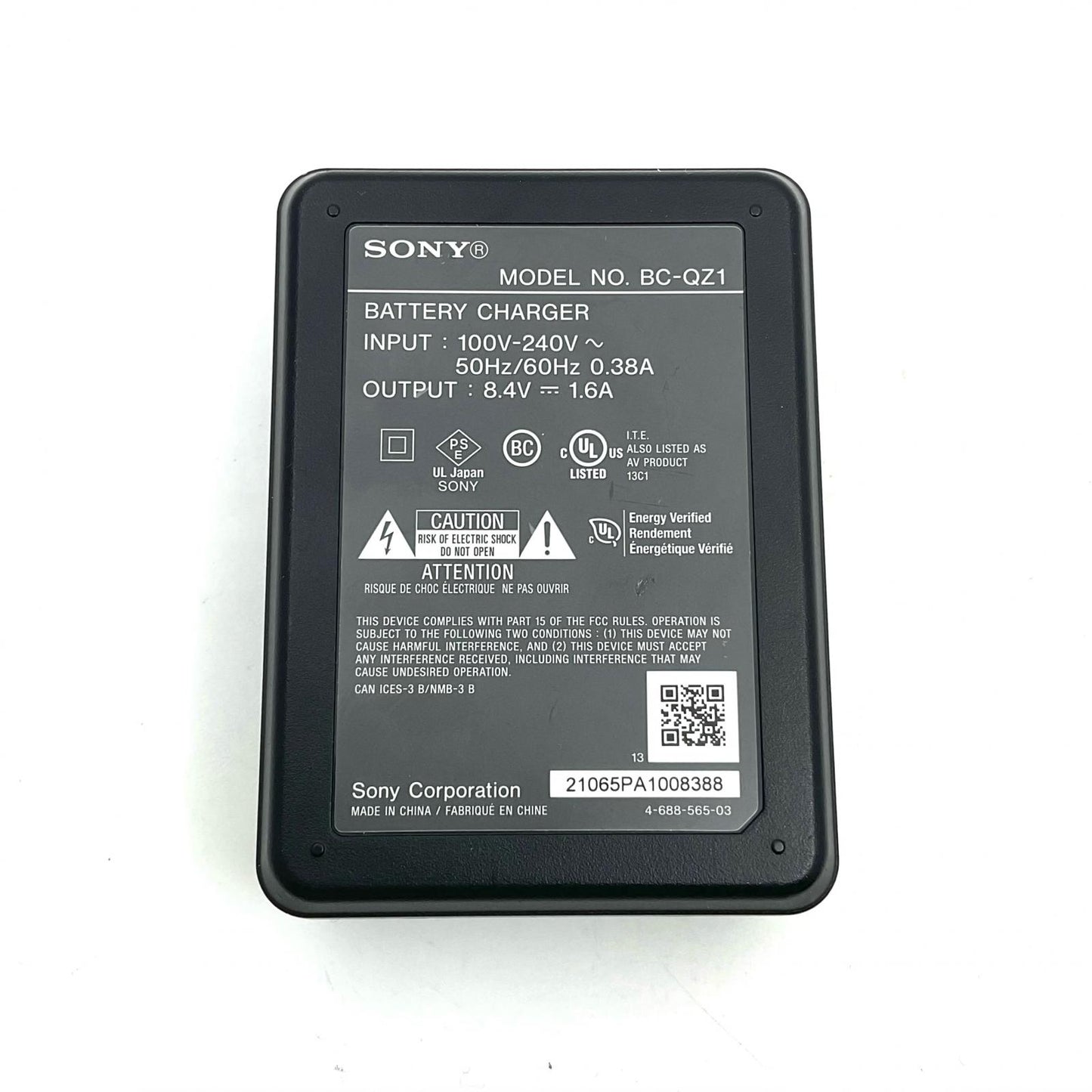 【全額返金保証】【最速発送】Sony BC-QZ1 動作確認済