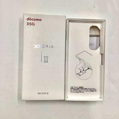 【最速発送】Sony Xperia 1 Ⅲ 256GB ブラック docomo so-51b 白ロム【難有】