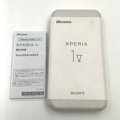 【最速発送】Sony Xperia 1 Ⅴ 256GB ブラック docomo SIMフリー 白ロム【難有】