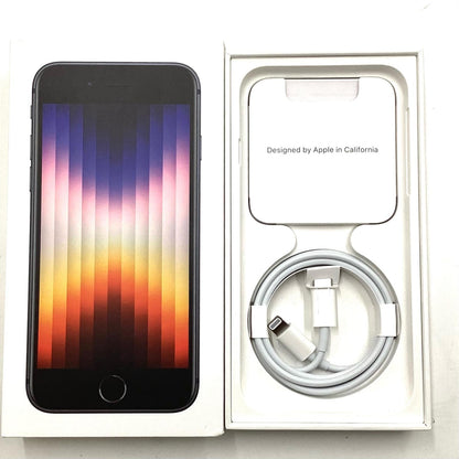 【最速発送】Apple iPhone iPhone SE（第3世代） 128GB ミッドナイト docomo【難有】 100%