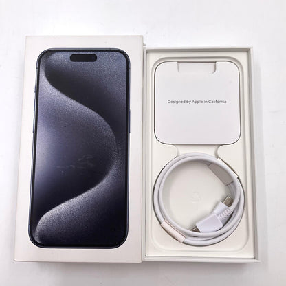 【全額返金保証】【最速発送】Apple iPhone iPhone 15 Pro 128GB ブラックチタニウム SIMフリー 動作確認済 86%