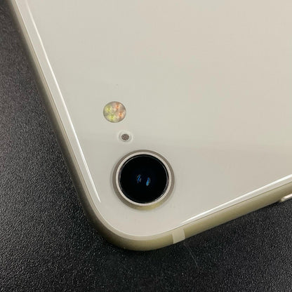 【全額返金保証】【最速発送】Apple iPhone iPhone SE（第3世代） 128GB スターライト Softbank 白ロム 動作確認済 85%