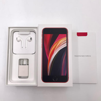【全額返金保証】【最速発送】Apple iPhone iPhone SE（第2世代） 64GB (PRODUCT)RED SIMフリー 白ロム 動作確認済 80%