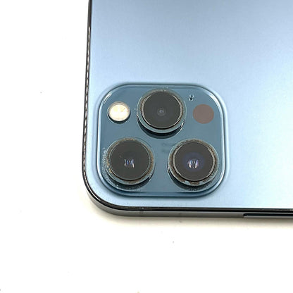 【全額返金保証】【最速発送】Apple iPhone iPhone 12 Pro Max 256GB パシフィックブルー Softbank 白ロム 動作確認済 77%