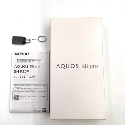【全額返金保証】【最速発送】SHARP AQUOS R8 pro 256GB Black SIMフリー SH-R80P 白ロム 超美品 動作確認済