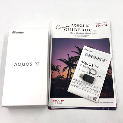 【全額返金保証】【最速発送】SHARP AQUOS R7 256GB Black(K) docomo SIMフリー SH-52C 白ロム 動作確認済