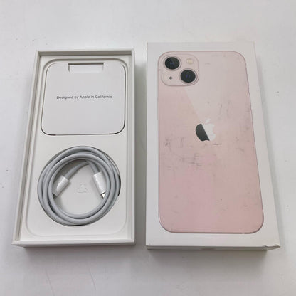 【全額返金保証】【最速発送】Apple iPhone iPhone 13 128GB ピンク SIMフリー 白ロム 動作確認済 80%