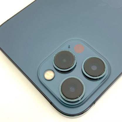 【全額返金保証】【最速発送】Apple iPhone iPhone 12 Pro Max 128GB パシフィックブルー SIMフリー 白ロム 動作確認済 85%