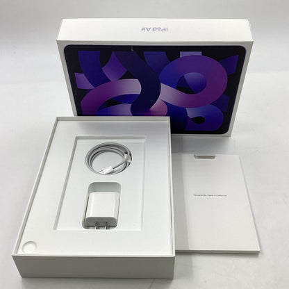 【全額返金保証】【最速発送】Apple iPad Air 10.5インチ 第5世代 64GB パープル Wi-Fi 動作確認済