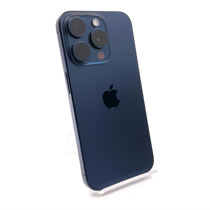 【全額返金保証】【最速発送】Apple iPhone iPhone 15 Pro 256GB ブルーチタニウム SIMフリー 白ロム 美品 動作確認済 90%
