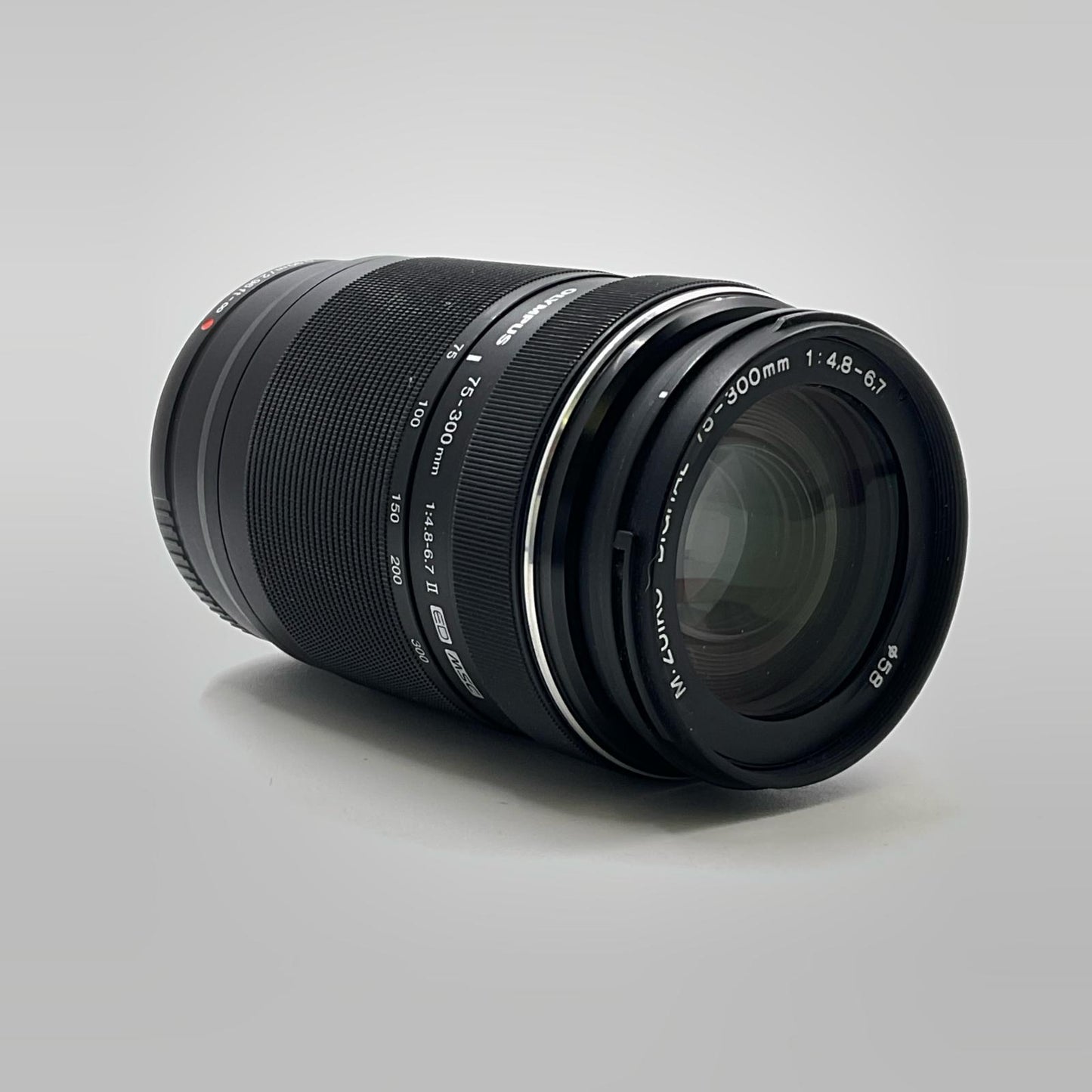 【全額返金保証】【最速発送】OLYMPUS M.ZUIKO DIGITAL ED 75-300mm F4.8-6.7 II [ブラック] 動作確認済