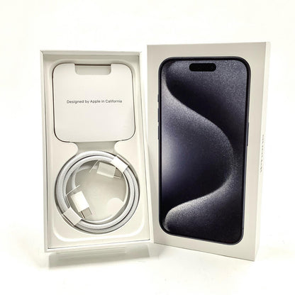 【全額返金保証】【最速発送】Apple iPhone iPhone 15 Pro 128GB ブルーチタニウム SIMフリー 白ロム 美品 動作確認済 91%