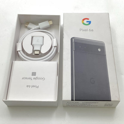 【全額返金保証】【最速発送】Google Pixel 6a 128GB Charcoal au GB17L 白ロム 動作確認済
