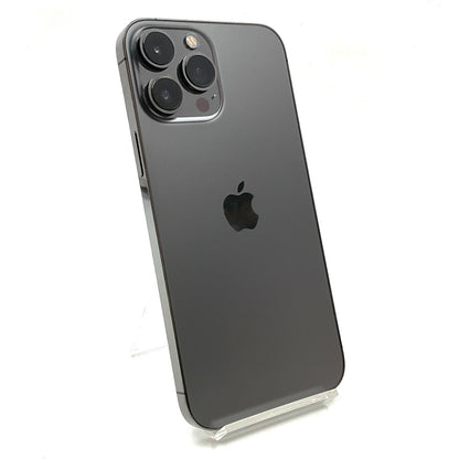 【全額返金保証】【最速発送】Apple iPhone iPhone 13 Pro Max 128GB グラファイト au SIMフリー 白ロム 動作確認済 80%
