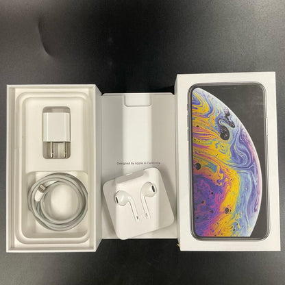 【全額返金保証】【最速発送】Apple iPhone iPhone XS 64GB シルバー au 白ロム 動作確認済 77%