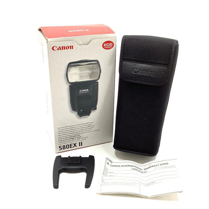 【全額返金保証】【最速発送】Canon スピードライト 580EX II 美品 動作確認済