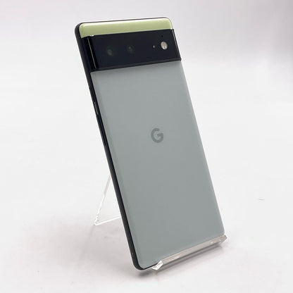 【全額返金保証】【最速発送】Google Pixel 6 128GB ソータシーフォーム au GR1YH 白ロム 動作確認済