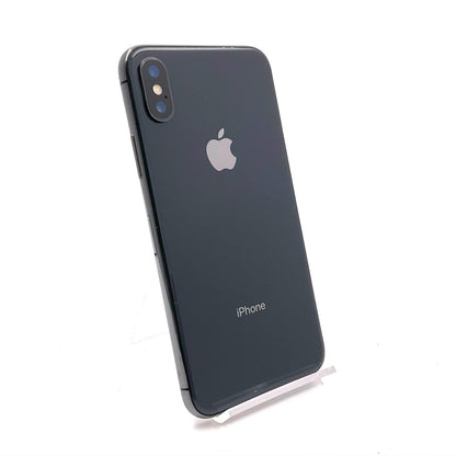 【全額返金保証】【最速発送】Apple iPhone iPhone X 64GB スペースグレイ au 白ロム 動作確認済 100%