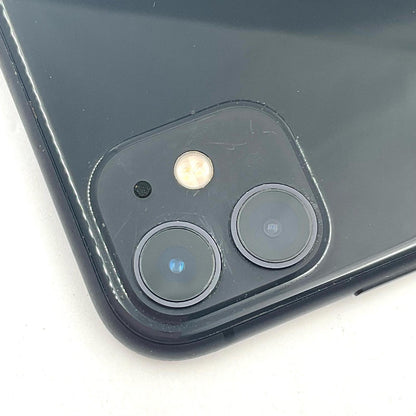 【全額返金保証】【最速発送】Apple iPhone iPhone 11 64GB ブラック au SIMフリー 白ロム 動作確認済 80%