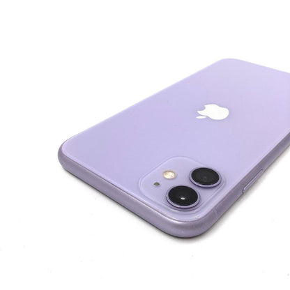 【全額返金保証】【最速発送】Apple iPhone iPhone 11 64GB パープル au 白ロム 動作確認済 76%