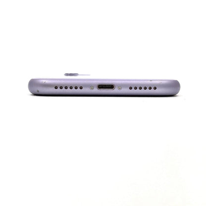 【全額返金保証】【最速発送】Apple iPhone iPhone 11 64GB パープル au 白ロム 動作確認済 76%