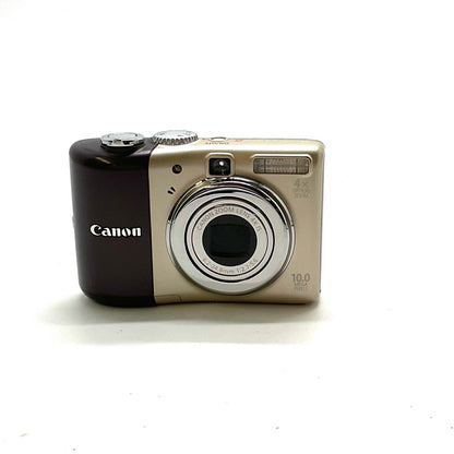 【全額返金保証】【最速発送】Canon コンパクトデジタルカメラ PowerShot A1000 IS ブラウン 美品 動作確認済