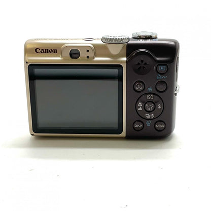 【全額返金保証】【最速発送】Canon コンパクトデジタルカメラ PowerShot A1000 IS ブラウン 美品 動作確認済