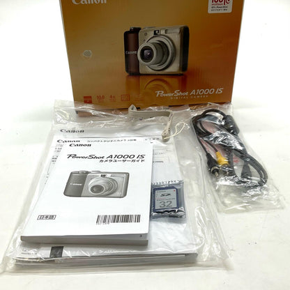【全額返金保証】【最速発送】Canon コンパクトデジタルカメラ PowerShot A1000 IS ブラウン 美品 動作確認済