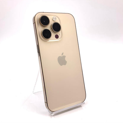 【全額返金保証】【最速発送】Apple iPhone iPhone 14 Pro 128GB ゴールド SIMフリー 白ロム 動作確認済 80%