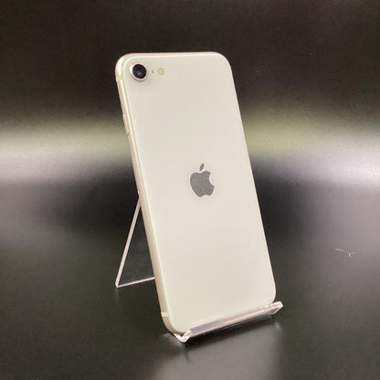 【最速発送】Apple iPhone iPhone SE（第3世代） 64GB スターライト au 白ロム【難有】 76%